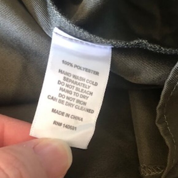 Army Green Circle Skirt - Picture 3 of 5